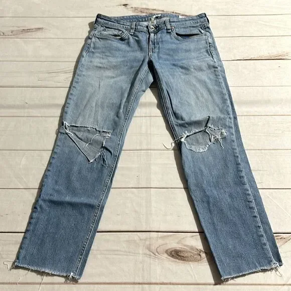 Rag and Bone Dre Low Rise Ankle Slim Boyfriend - Picture 2 of 12